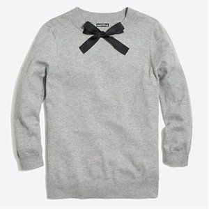 NWT-J.Crew Mercantile Bow Neck Sweater Sz S